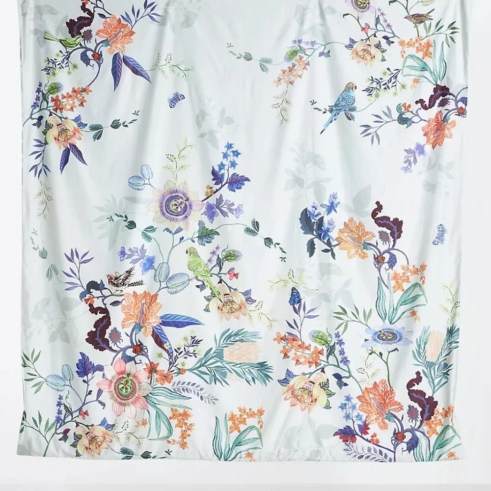 NWT Anthropologie Waverly Sateen Duvet Cover FULL